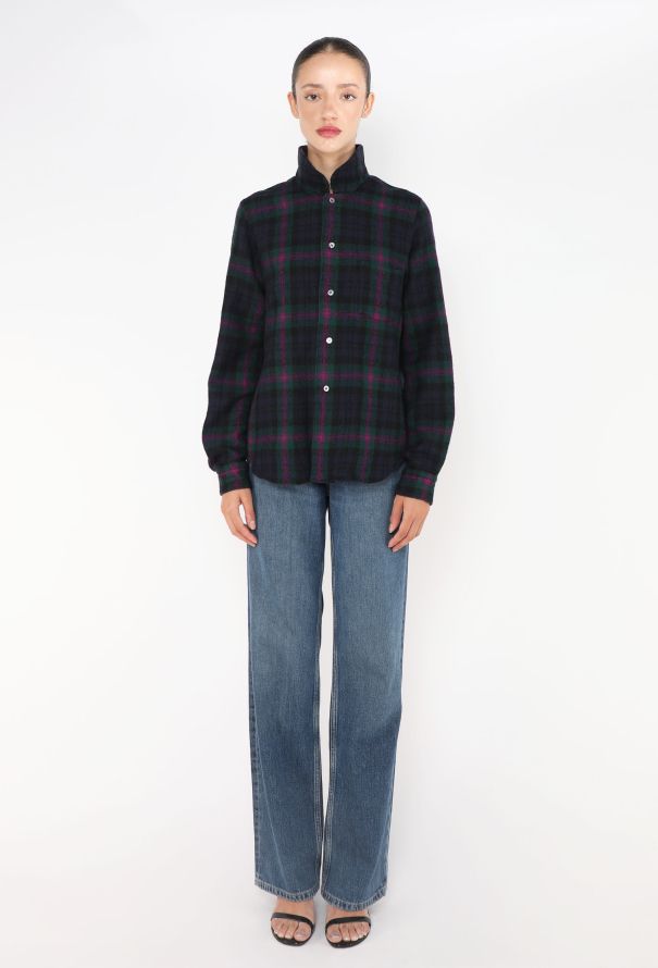 Comme des Garçons '90s Plaid Flannel Shirt - 2