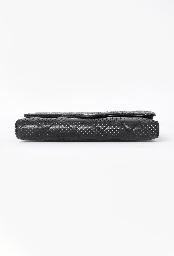 Chanel Black Perforated Flap Wallet - 6 Chanel Black Perforated Flap Wallet - 6
