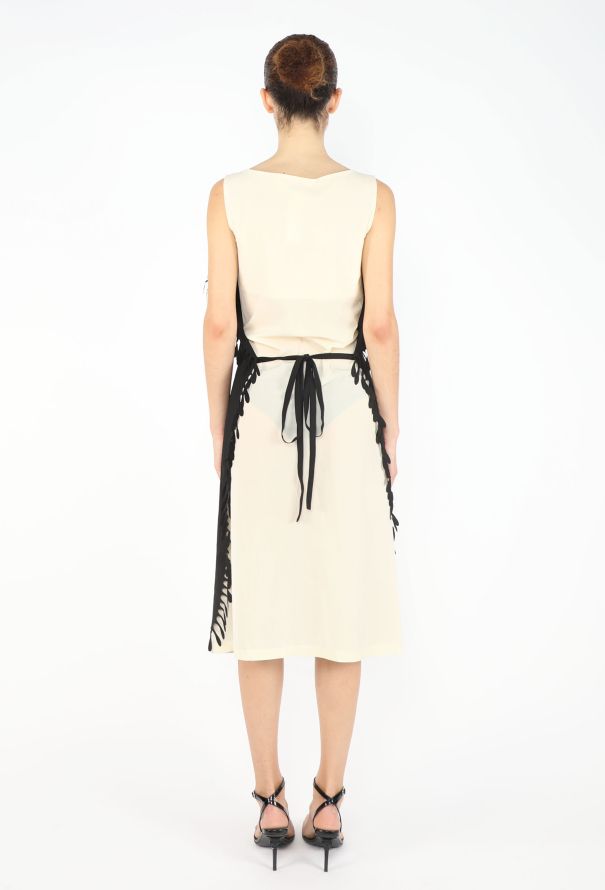Issey Miyake Bicolor Fringe Dress, 1990s - 5