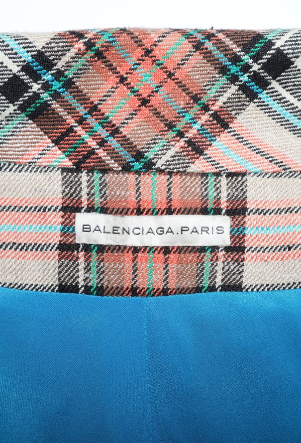 Balenciaga 2008 Tartan Peplum Vest - 6