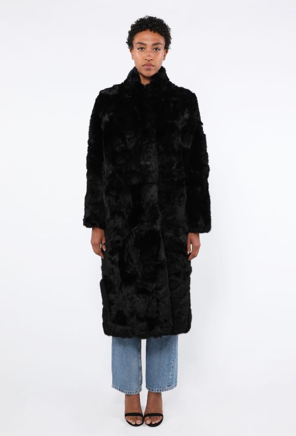 Sheared Rabbit Fur Coat, 1980s - 2