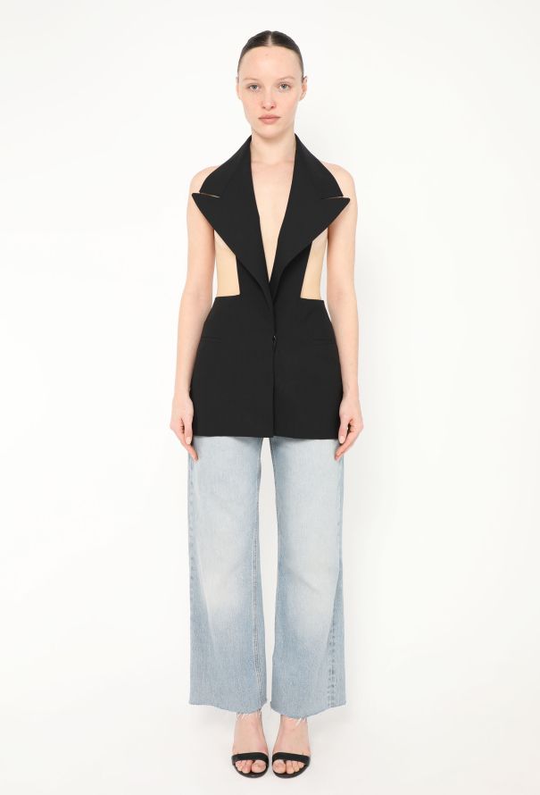 Maison Margiela 2008 Deconstructed Open-Back Vest - 2
