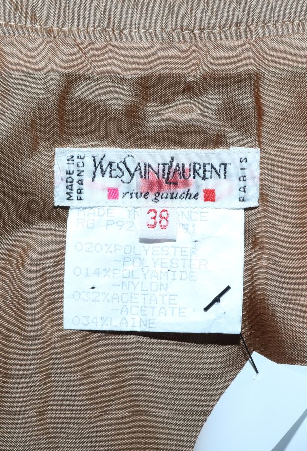 Saint Laurent 1992 Floral Brocade Skirt - 5