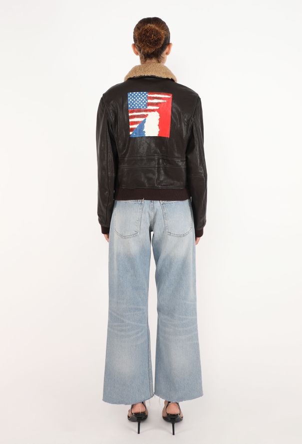 Dior Painted Leather Aviator Jacket, Pre-Fall 2024 - 8