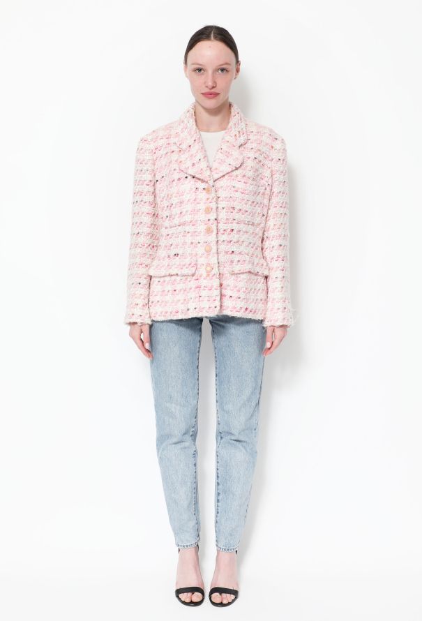 Louis Vuitton - Authenticated Jacket - Cotton Pink Plain for Women, Very Good Condition