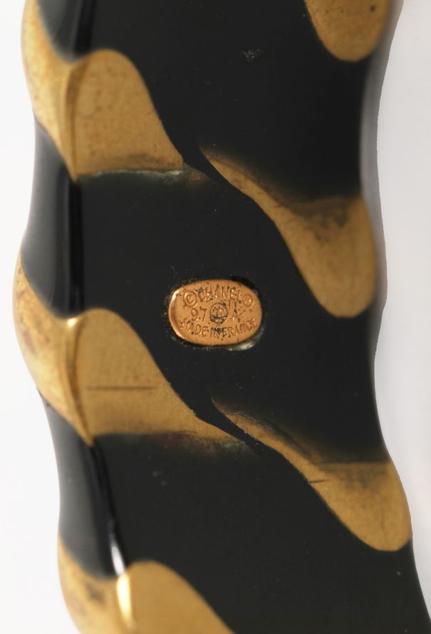 Chanel Lacquered Brass 'CC' Bangle, 1997 - 5