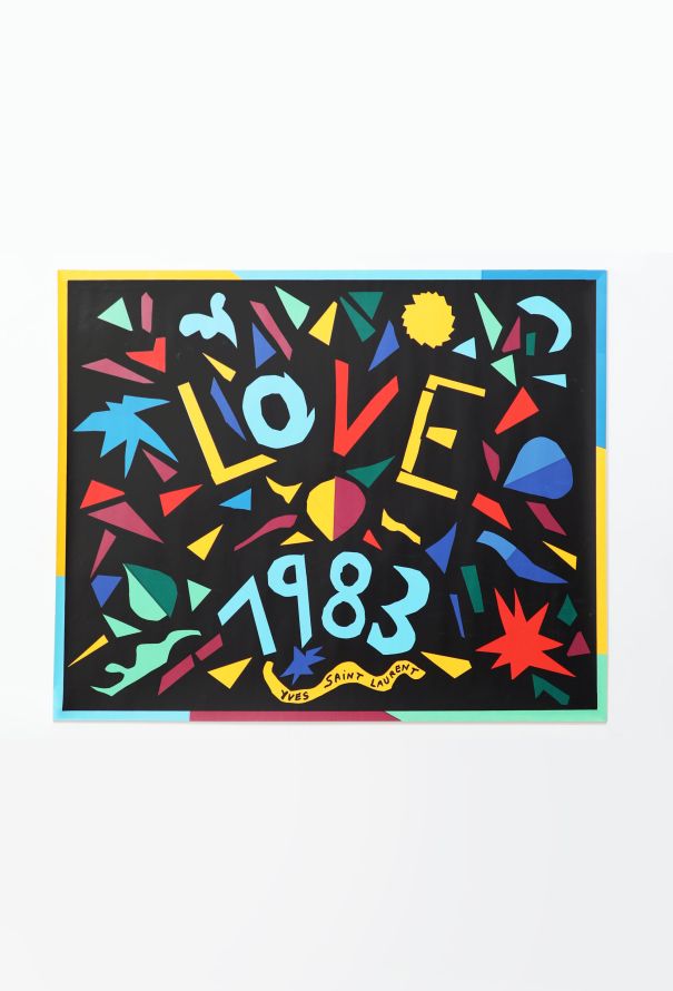 Saint Laurent Rare 1983 Love Poster, in Original Packaging - 1
