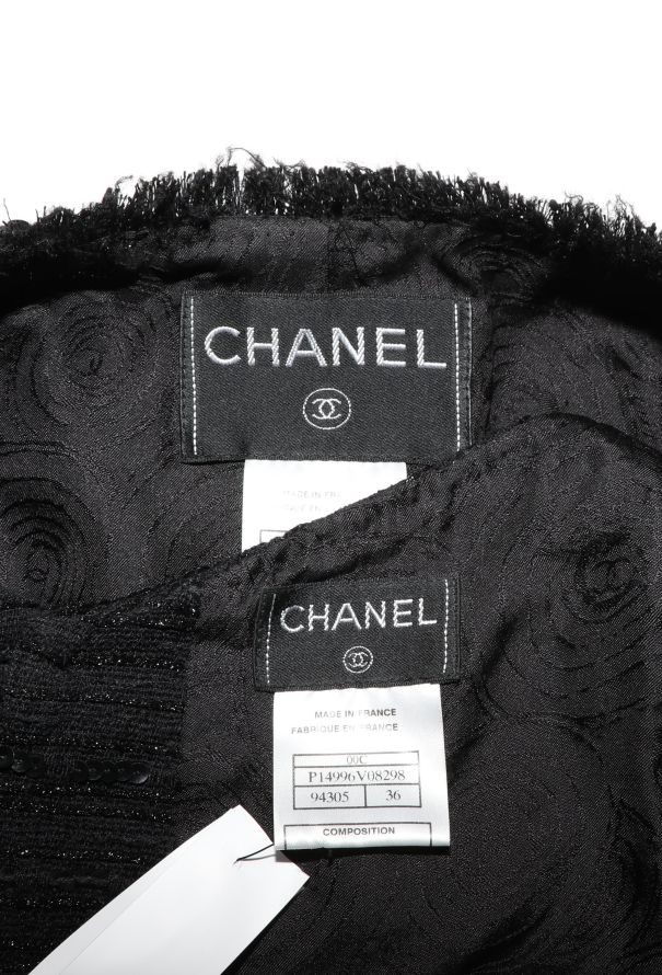 Chanel Sequin Embroidered Tweed Jacket & Top - 9