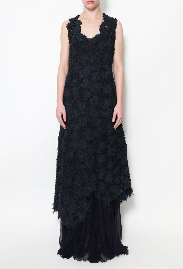 Chanel HAUTE COUTURE S/S 1997 Bouclé Lace Gown - 3