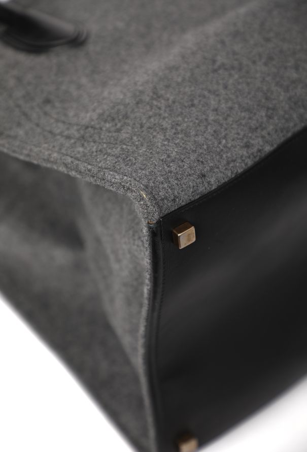 Céline Luggage Medium Wool Tote Bag - 9
