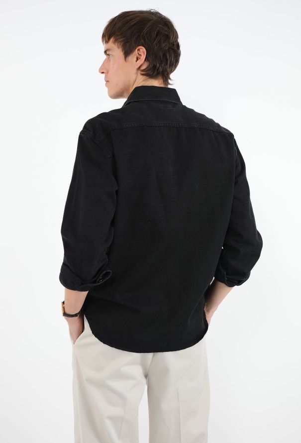 Saint Laurent 2024 Washed Denim Overshirt - 3