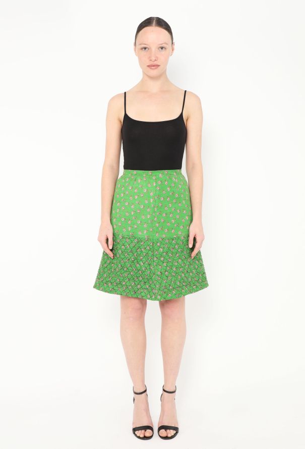 Saint Laurent RARE 1967 Quilted Floral Ensemble - 5