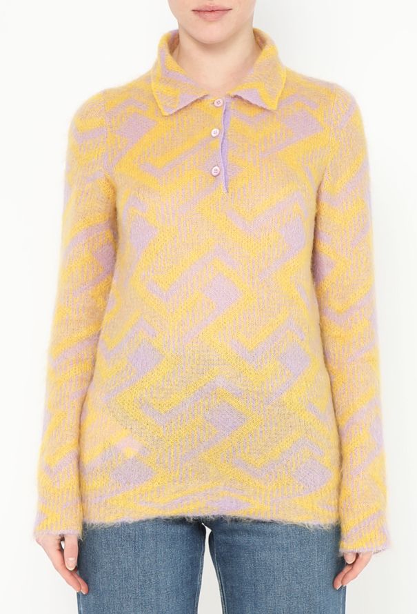 Prada 2021 Geometric Mohair Polo - 1