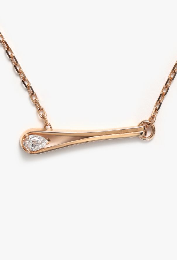Repossi 18k Rose Gold & Diamond Serti Inversé Necklace - 3 Repossi 18k Rose Gold & Diamond Serti Inversé Necklace - 3