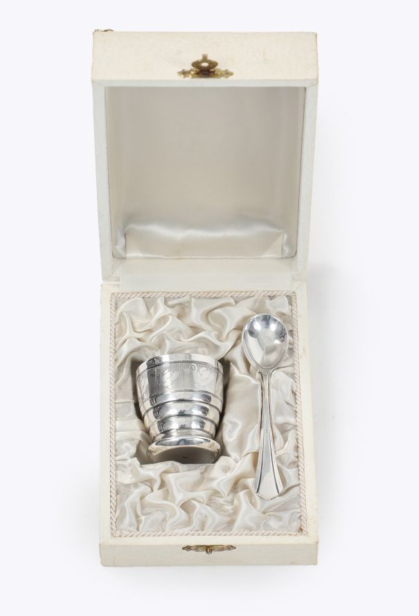 Vintage Objects & Decor 1960s Eldee Egg Cup & Spoon Set - 1