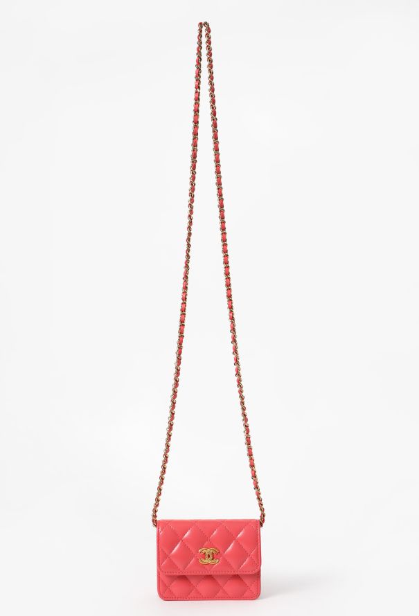 Chanel Coral Mini Wallet on Chain - 1