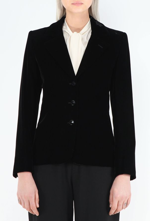 Saint Laurent Haute Couture Early '70s Velvet Blazer - 3