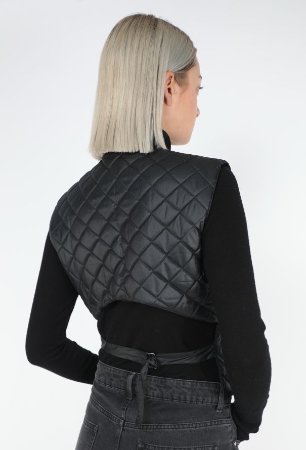 Helmut Lang Early '90s Quilted Open-Back Vest - 2