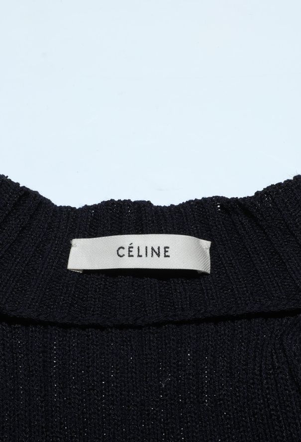 Céline F/W 2015 Open-Back Ribbed Dress - 6