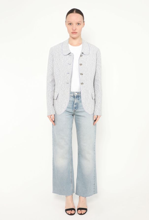 Chanel 1996 Bouclé Tweed 'CC' Jacket - 3 Chanel 1996 Bouclé Tweed 'CC' Jacket - 3