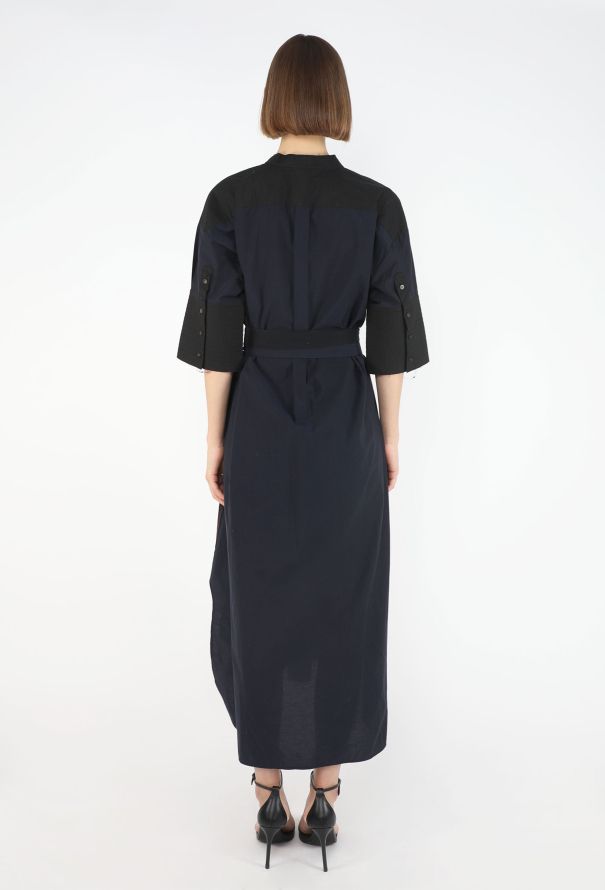 Loewe Belted Cotton Tunic Dress, 2022 - 7