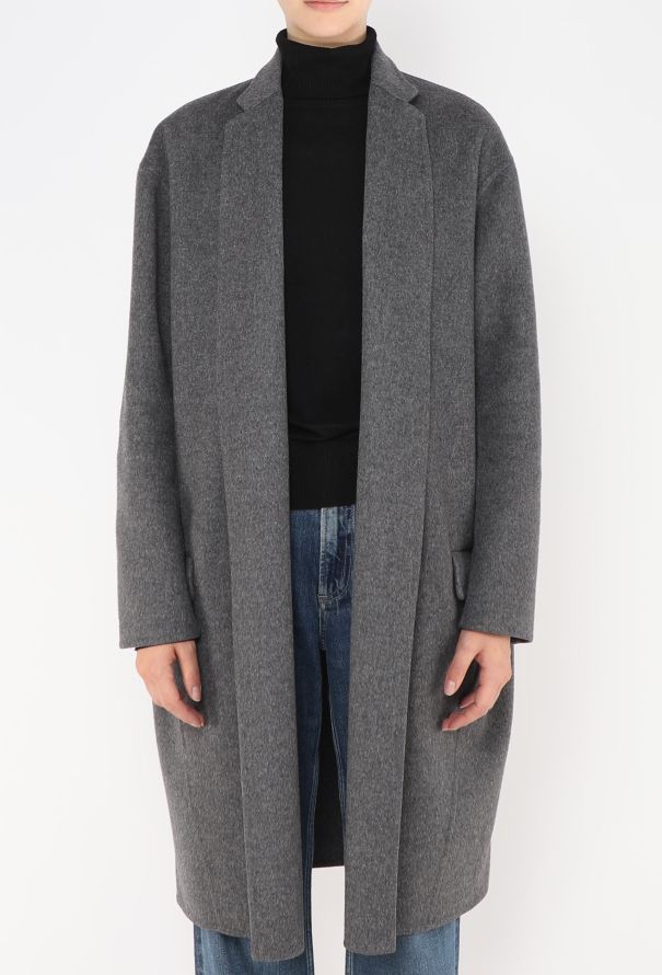 Céline Felted Wool Cocoon Coat - 3