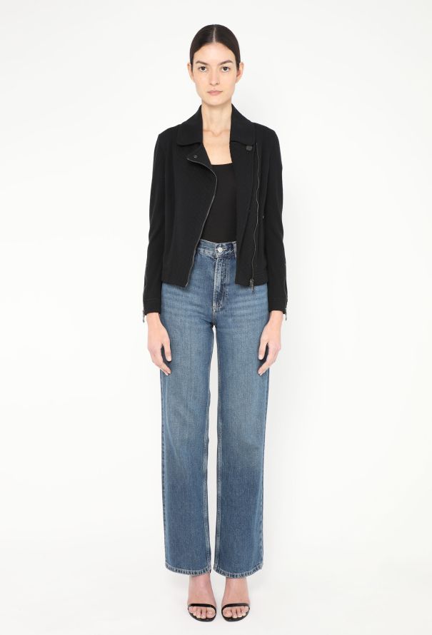 Chanel Classic Quilted Biker Jacket - 2