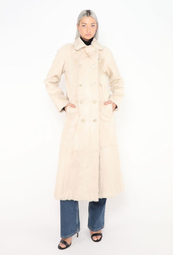 Sonia Rykiel Resort 2017 Dyed Goat Fur Peacoat - 3 Sonia Rykiel Resort 2017 Dyed Goat Fur Peacoat - 3