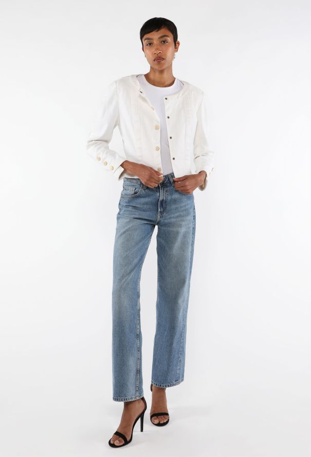 Chanel Classic Denim 'CC' Jacket, 1990s - 4