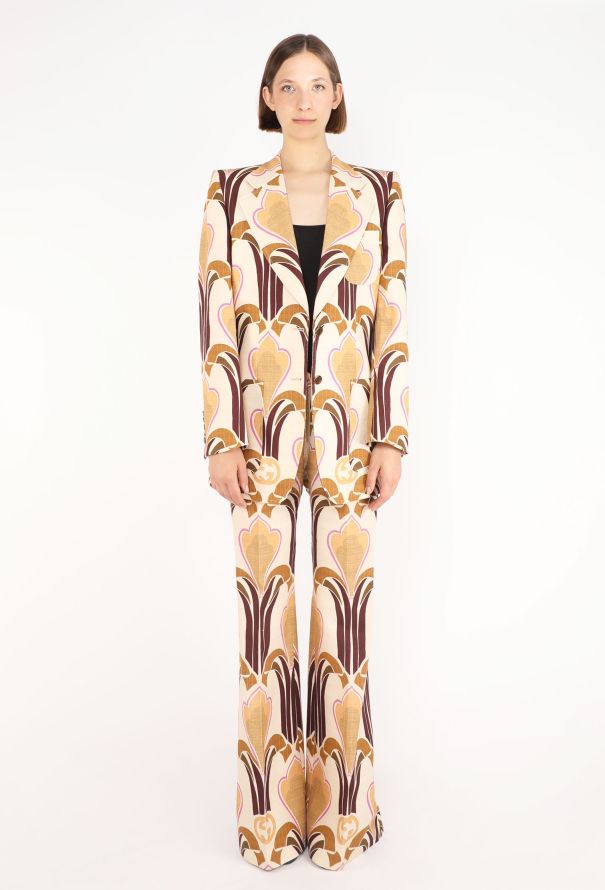 Gucci Art Nouveau Printed Suit, Pre-Fall 2022 - 5