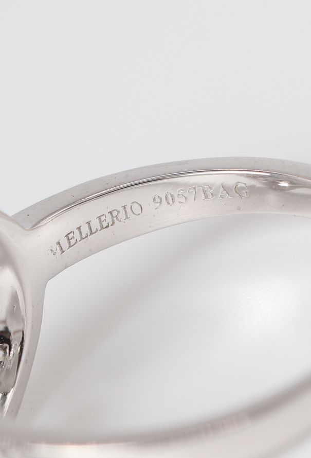 Mellerio 18k White Gold & Diamond Reine de Coeur Ring - 6 Mellerio 18k White Gold & Diamond Reine de Coeur Ring - 6