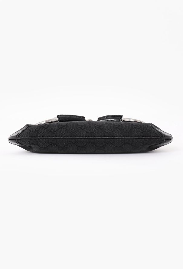 Gucci Black Horsebit Monogram Bag - 6 Gucci Black Horsebit Monogram Bag - 6