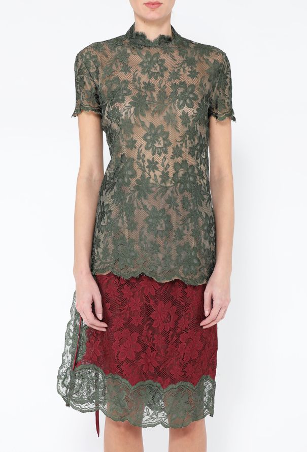Valentino '80s Antique Lace Ensemble - 3