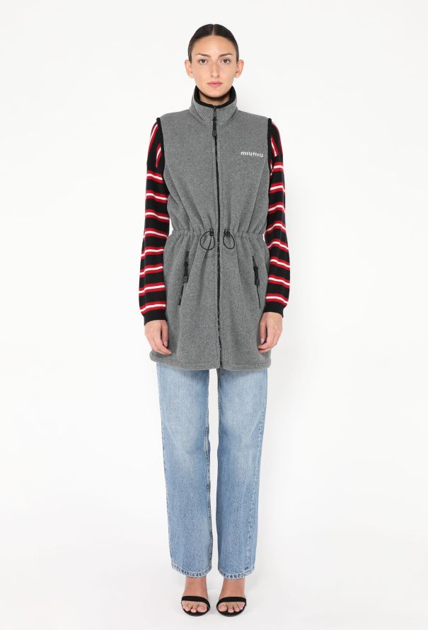 Miu Miu F/W 2024 Logo Fleece Vest - 4