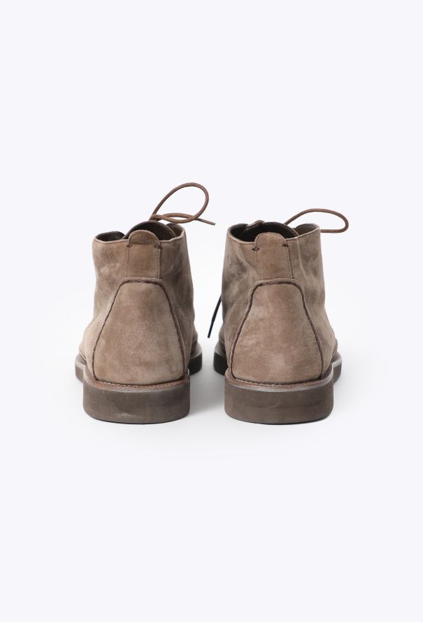 Loro Piana 2024 Suede Lace-Up Ankle Boots - 4