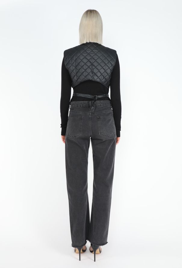 Helmut Lang Early '90s Quilted Open-Back Vest - 6