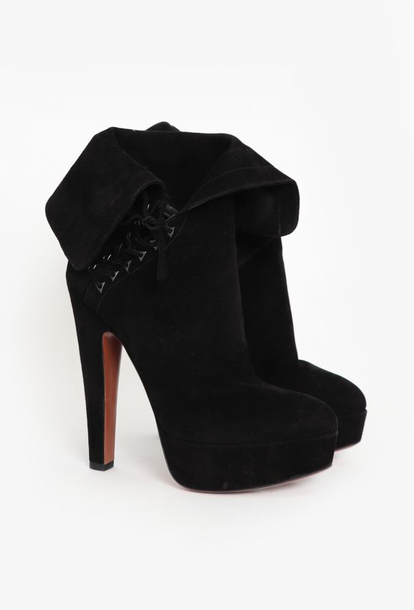 Alaïa F/W 2012 Suede Lace-Up Boots - 3 Alaïa F/W 2012 Suede Lace-Up Boots - 3