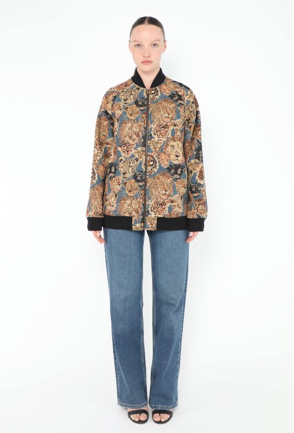 Saint Laurent S/S 2016 Tapestry Bomber Jacket - 3