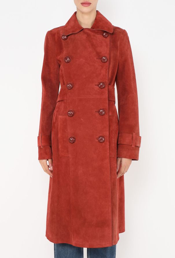 Gucci Pre-Fall 2015 Flared Suede Trench - 4
