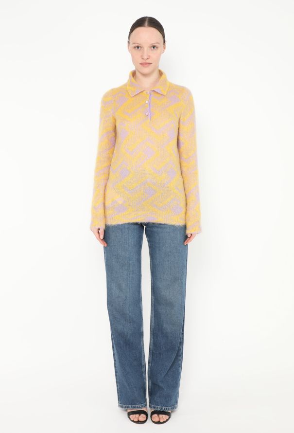 Prada 2021 Geometric Mohair Polo - 3 Prada 2021 Geometric Mohair Polo - 3