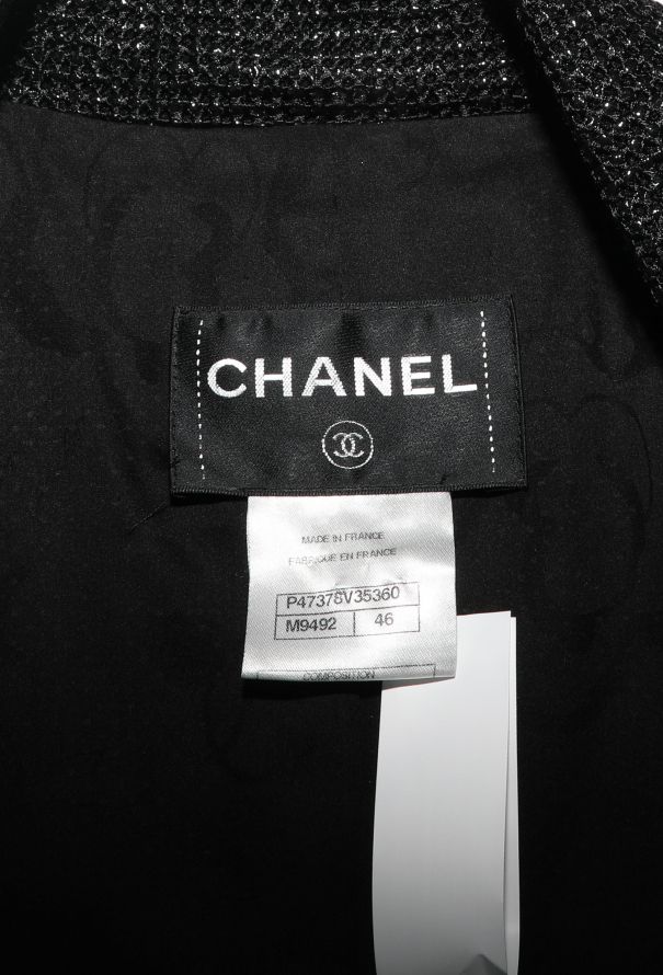 Chanel Resort 2014 Iridescent Notched 'CC' Blazer - 8