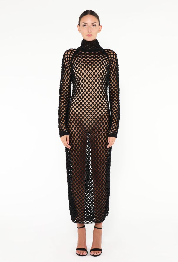 Alaïa F/W 2023 Lattice Knit Dress - 1