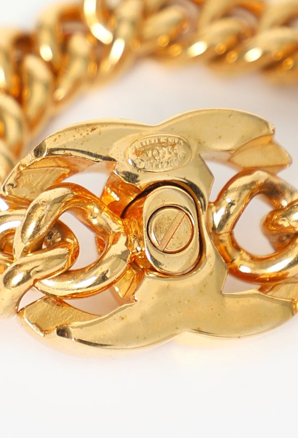 Chanel 1995 'CC' Gourmette Bracelet - 5