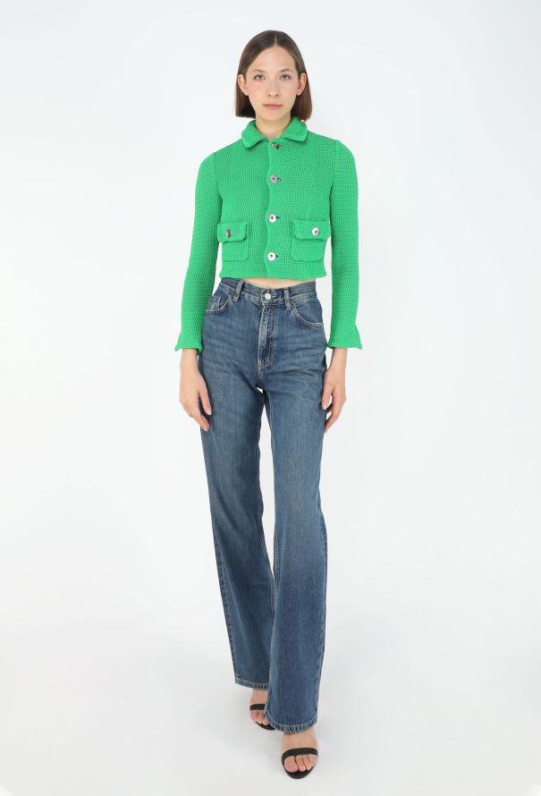 Bottega Veneta S/S 2021 Crochet Cropped Jacket - 1