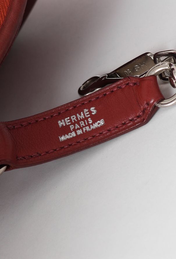 Hermès Red Swift Trim Bag - 12 Hermès Red Swift Trim Bag - 12