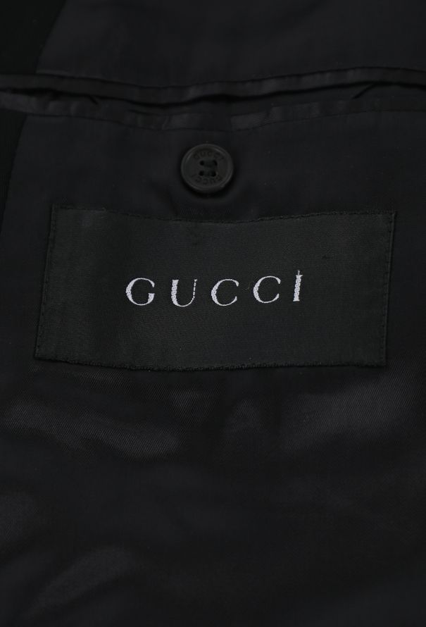 Gucci '90s Tailored Wool Peacoat - 7