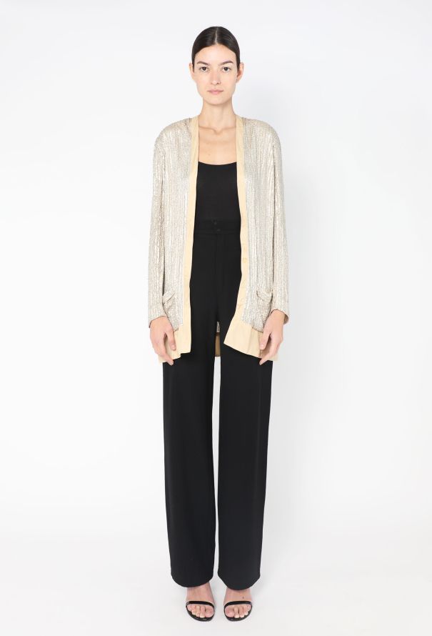 Balenciaga Sequin Embellished Silk Cardigan - 2