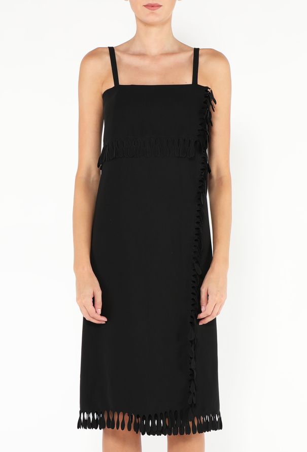 Issey Miyake '90s Laser Cut Fringed Dress - 3