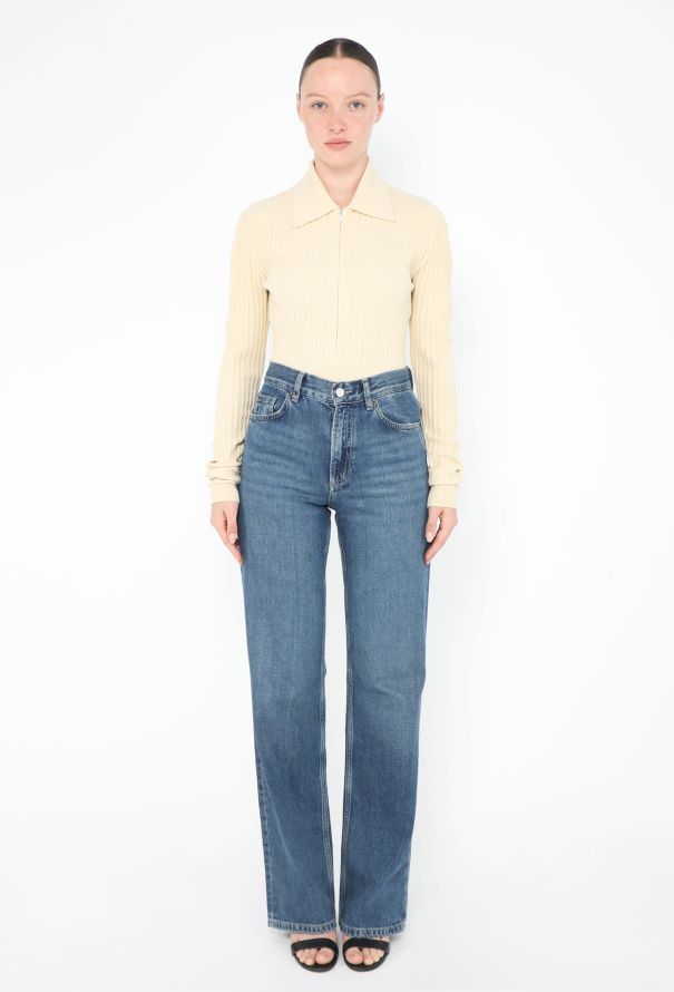 Alaïa Vintage Ribbed Zip Bodysuit - 3 Alaïa Vintage Ribbed Zip Bodysuit - 3