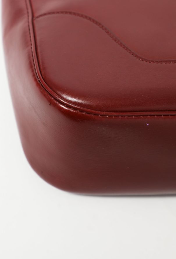 Hermès Vintage Rouge H Box Calfskin and Vibrato Trim 35